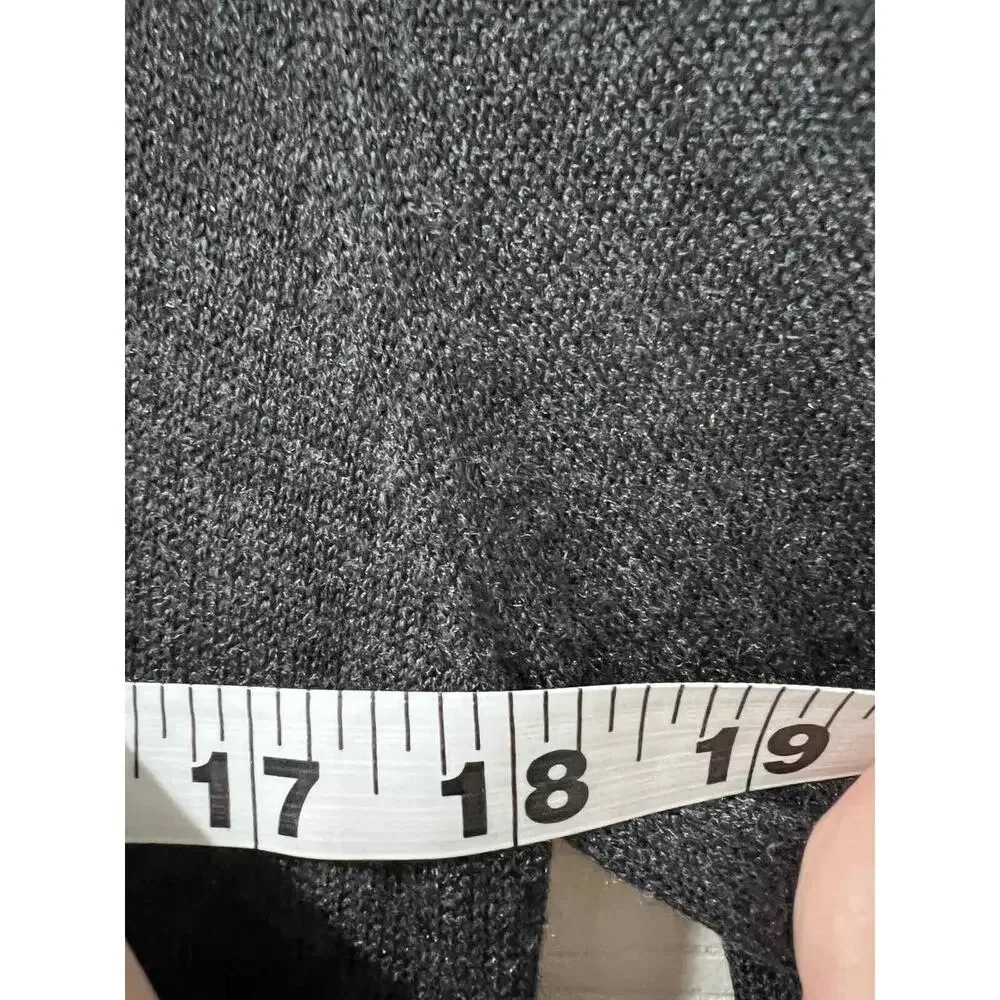 Magaschoni Cashmere Blend Long Open Front Cardigan long Gray Size S A001379 - Picture 6 of 7